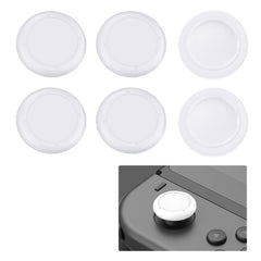 Goerpn 6 Pcs Replacement Joystick Covers for Nintendo Switch OLED Thumb Caps Grips Analog Thumbstick Replacement Caps for Nintendo Switch & Switch Lite Comfortable Joystick Covers for Gaming (White)