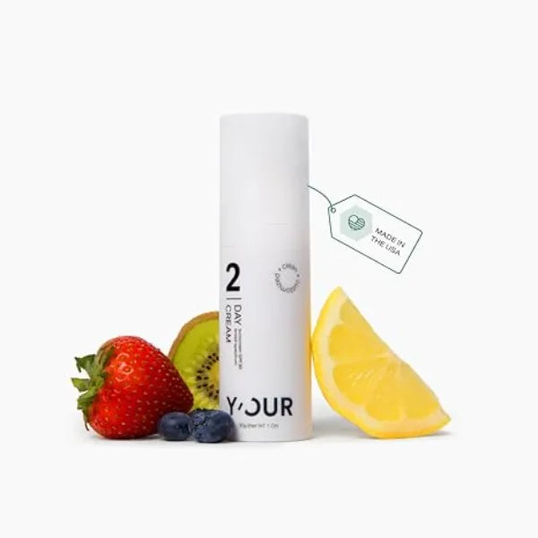 Y’OUR Soothing Day Cream Daily Facial Moisturizer SPF30 with Vitamin C, Lightweight & Reduce Acne Scar, Non Comedogenic, For Acne Prone Skin, 1.oz