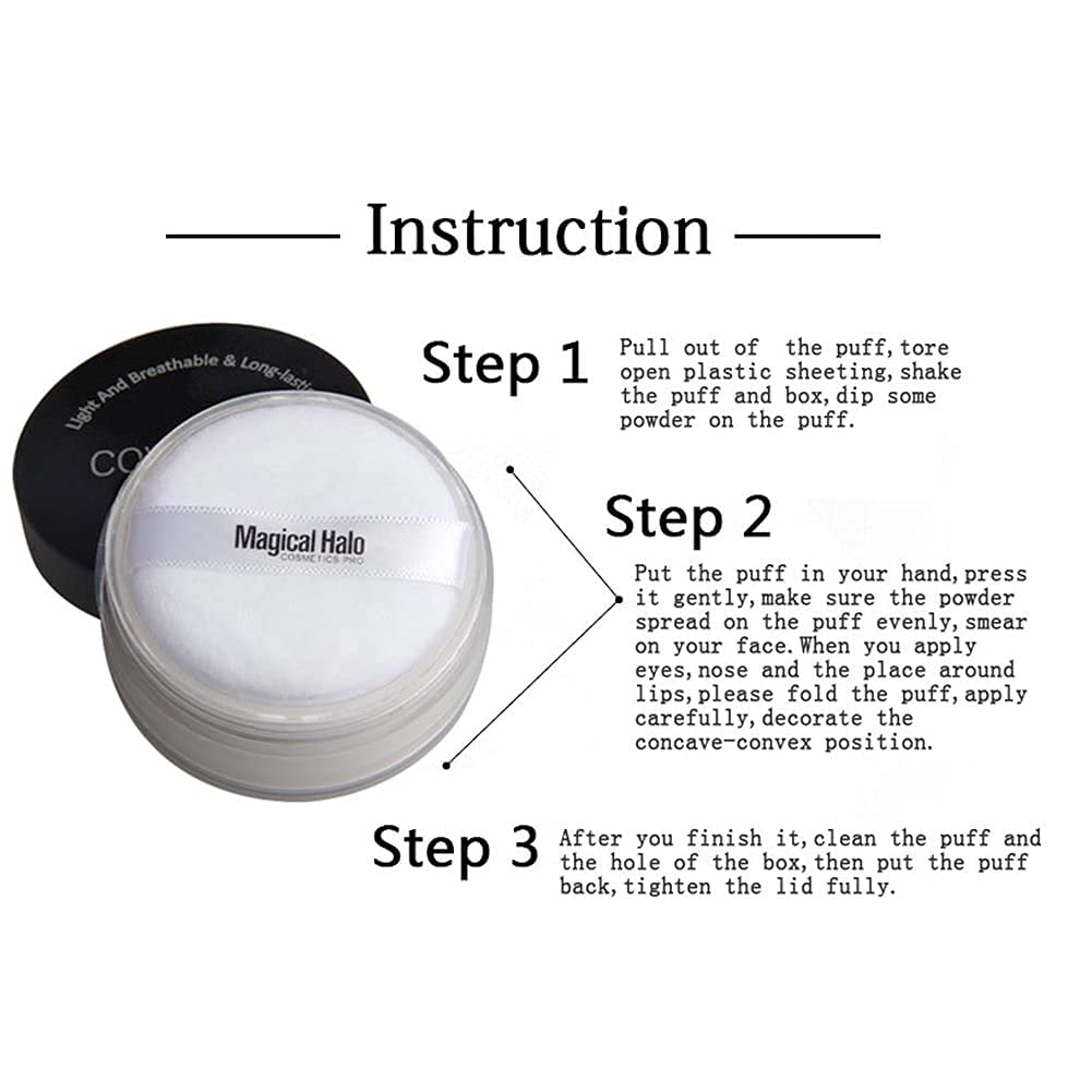 Loose Powder, Professional Face Finishing Powder for Makeup Coverage, Oil-Control Translucent, Lightweight(1)