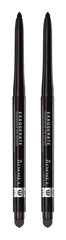 Rimmel London exaggerate auto waterproof eye definer, blackest black, Pack of 2