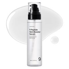 TOSOWOONG 9 Peptide Skin Booster Serum, Niacinamide & Hyaluronic Acid Facial Essence for All Skin Types, Korean Skin Care, Paraben Free, 150ml, 5.07 fl.oz