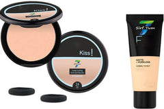 Me Matte-Pore-less Liquid Tube Foundation Natural+long-lasting and soft compact-band (Pack of 4)