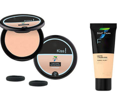Me Matte-Pore-less Liquid Tube Foundation Natural+long-lasting and soft compact-band (Pack of 4)