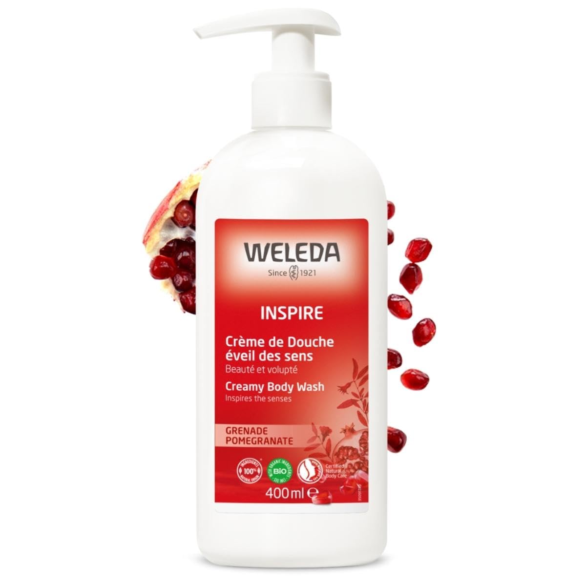 Weleda Inspire Crème de Éveil des Sens with Pomegranate 400 ml