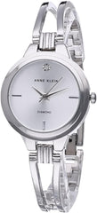 Anne Klein Women's Genuine Diamond Dial Open Bangle Watch