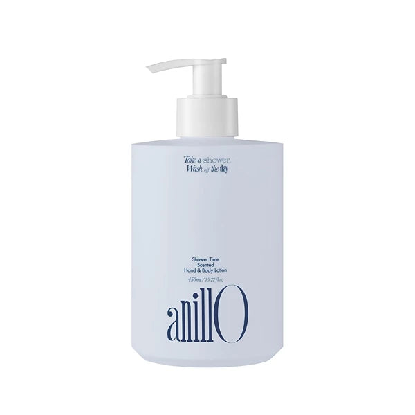 ANILLO Shower Time Scented Body Lotion – Vegan Hand & Body Lotion with Ceramide & Botanical Oils, Free from Paraben, Silicone, Sulfate, Blue Agave Scent, 15.22 fl.oz
