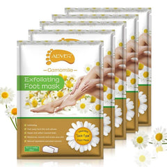 ALIVER Foot Peel Mask 5 Packs, Exfoliating Foot Mask for Soft Baby Feet Repair Heels & Removes Dry Dead Skin Feet Peeling Socks Foot Treatment for Hard Skin