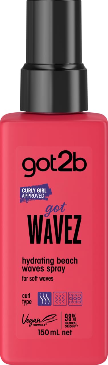 Schwarzkopf Got2B Curls Moisturizing Hairspray, Enriched with Coconut Water to Boost Curls, 150ml