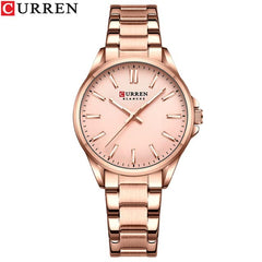 CURREN 9090 Watch for Couple Waterproof Men's Watches Fashion Women's Sports Watches Quartz Movement - ROSE