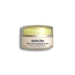 BelleCôte Paris Triple Firming Neck Sculpting Cream Extra Bare Minerals Marine Collagen Tightening Peptide Cream for Double Chin, Décollete & Neckline keep Skin Taut & Firm
