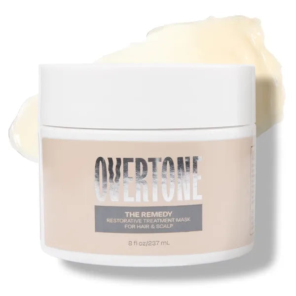 Overtone The Remedy Deep Hydrating Hair Mask – Vegan & Cruelty-Free Repair Treatment, Restores Moisture, Strength & Shine for All Hair Types, 8 oz