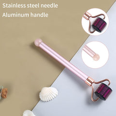 Face Derma Rollers Micro Needle RollersFacial Neck Massager Derma Needling Roller Beauty Skin Care Tool for Muscle Relaxing Face Lifting