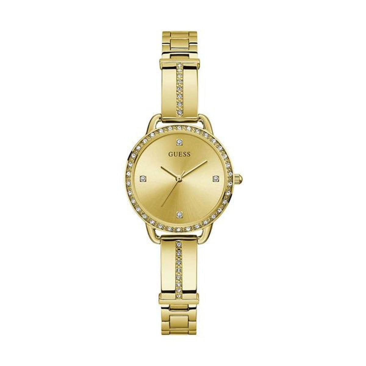 GUESS Womens Quartz Watch, Analog Display and Stainless Steel Strap GW0022L1