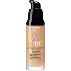 Bourjois 123 Perfect Medium Coverage Liquid Foundation 53 Light Beige, 3ml