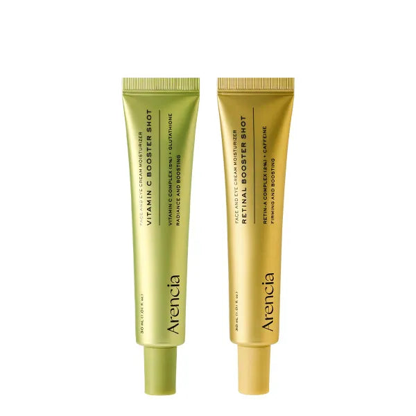 Arencia Booster Serum Duo for Glow Skin - Vitamin C & Retinal for Day And Night