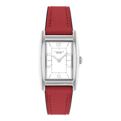 COACH WOMEN'S WHITE DIAL RED CALFSKIN STRAP WATCH - 14504310