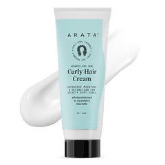 Arata Advanced Curl Care Curly Hair Cream For Velvety Soft Curls | Intensive Moisture, Curl Definition & Plant-Based Styling | Abyssinian Seed Oil, Soya Protein & Shea Butter - 50 ML