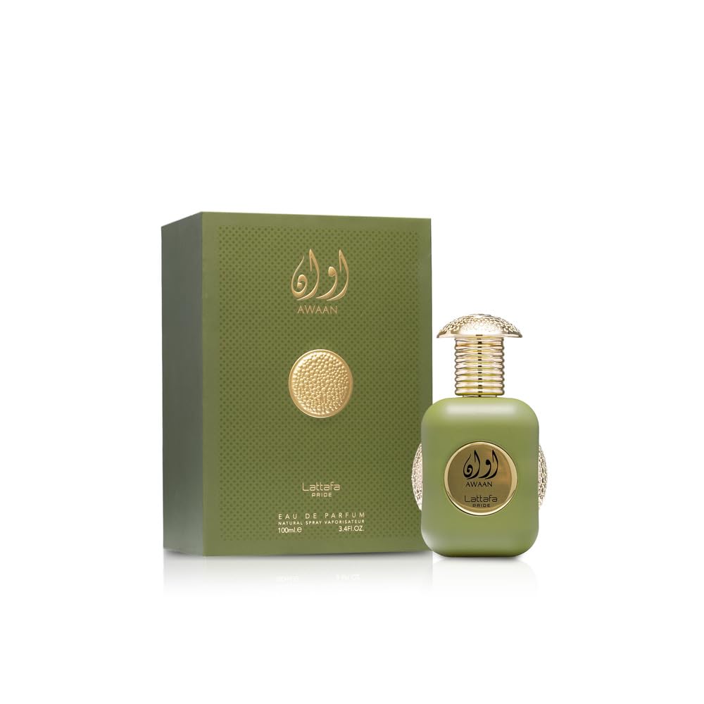 Lattafa Awaan Gold Eau De Parfum Spray for Unisex - 3.4 Ounce