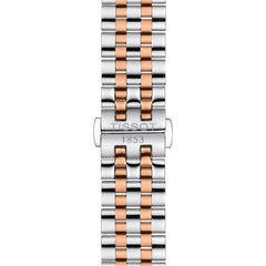 Tissot mens Carson Auto Stainless Steel Dress Watch Rose Gold 5N,Grey T1224072203300