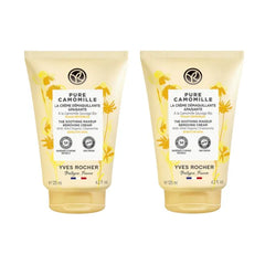 Yves Rocher Sensitive Camomille Cleansing Cream for Sensitive Skin – Set of 2, Gentle Makeup Remover for Face Eyes Lips Hydrating Cleanser 125 ml/4.2 fl.oz