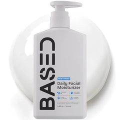BASED Men's Daily Face Moisturizer Daily Facial Moisturizer with Squalane & Rosehip Oil Helps Strengthen Skin Barrier All Skin Types 6.8 Fl Oz Pack of 1