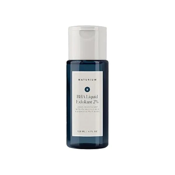 Naturium BHA Liquid Exfoliant 2%, Leave on Face & Skin Care Exfoliating Pore Treatment, with Salicylic Acid & Bioactive Fruit Acids, Packaging May Vary, 4 oz 120 ml