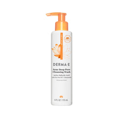 Derma E Acne Deep Pore Cleansing Wash – Blemish Control Facial Cleanser with Salicylic Acid - Gentle Oil Control Face Wash Soothes and Balances Skin, 6 fl oz