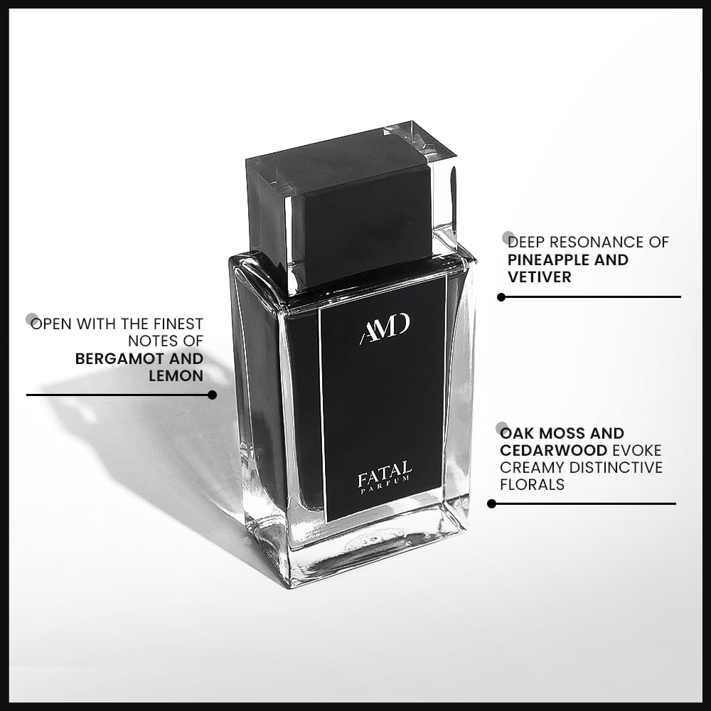 ARO FAC AMD Perfumes Fatal Perfume for Men - Best Perfume Fragrance for Men - Men's Fragrances Eau de Parfum 100ml