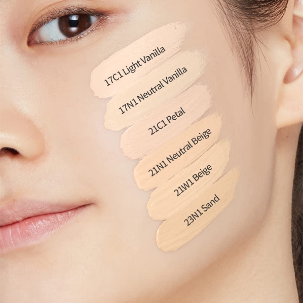 ETUDE Double Lasting Cushion Matte #17N1 Neutral Vanilla SPF 50/ PA++ | 24 Hours Long-lasting, Lightly Covers Your Face And Creates Clean, Soft Skin | Korean Makeup