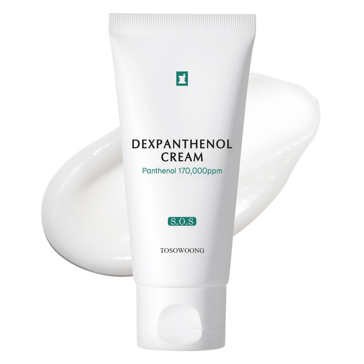 TOSOWOONG Dexpanthenol Cream, 170,000ppm B5 Panthenol, Madecassoside, Centella Asiatica to Help Support Skin Barrier, Facial Moisturizer, Comforting, Hydrating, Korean Skincare, 60ml, 2.02 fl. oz