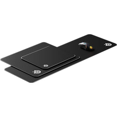 SteelSeries QcK Edge Cloth Gaming Mouse Pad - Never-fray Stitched Edges - Optimized For Gaming Sensors - Size L (450 x 400 x 2mm) - Black