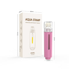 KASTWAVE Titanium Microneedle Derma Stamp – Multifunctional Skin Care Tool for Face, Lips & Scalp | Enhanced Serum Application | Pink Derma Roller Alternative