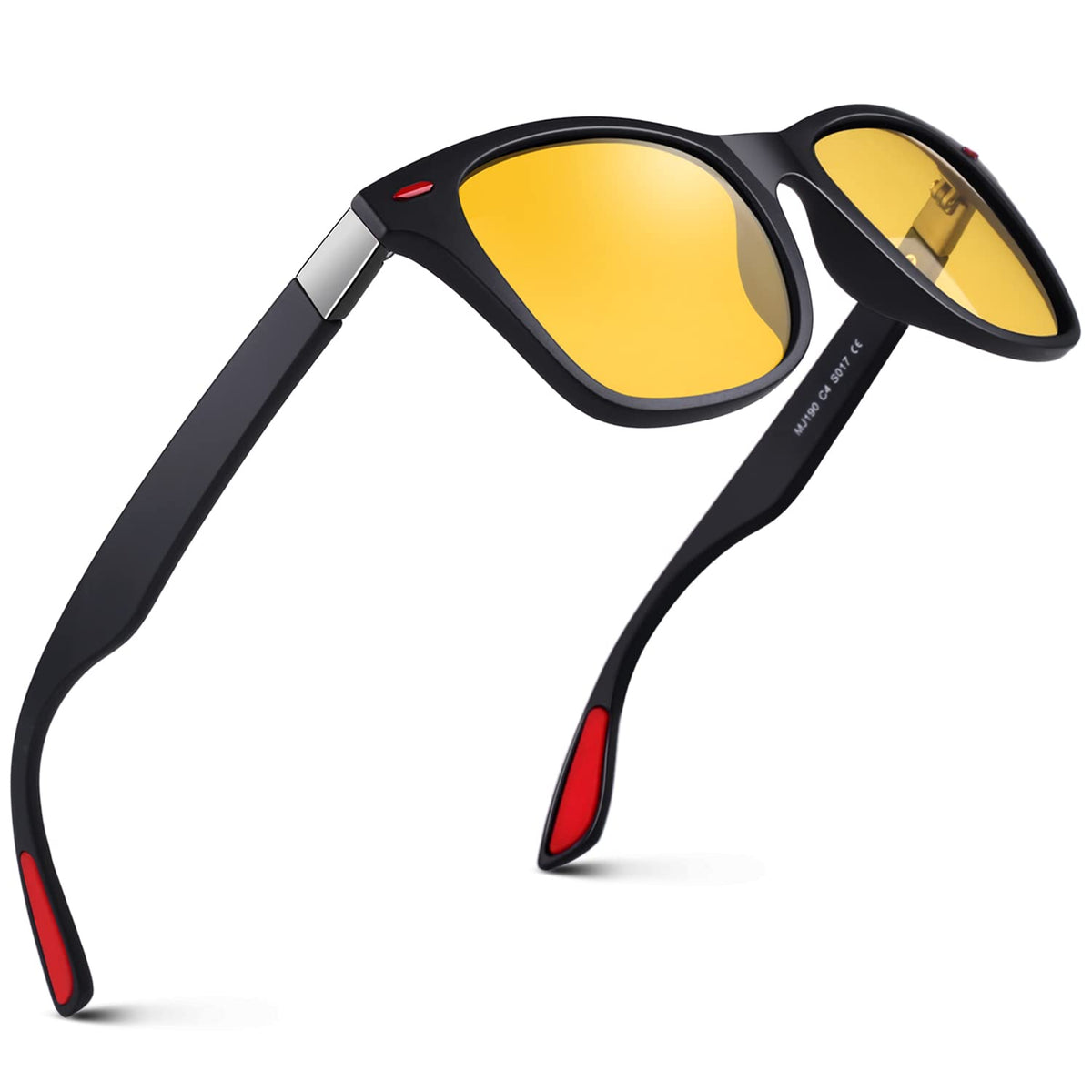 GQUEEN Classic Horn Rimmed Semi Rimless Polarized Sunglasses for Men Women GQO6