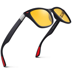 GQUEEN Classic Horn Rimmed Semi Rimless Polarized Sunglasses for Men Women GQO6