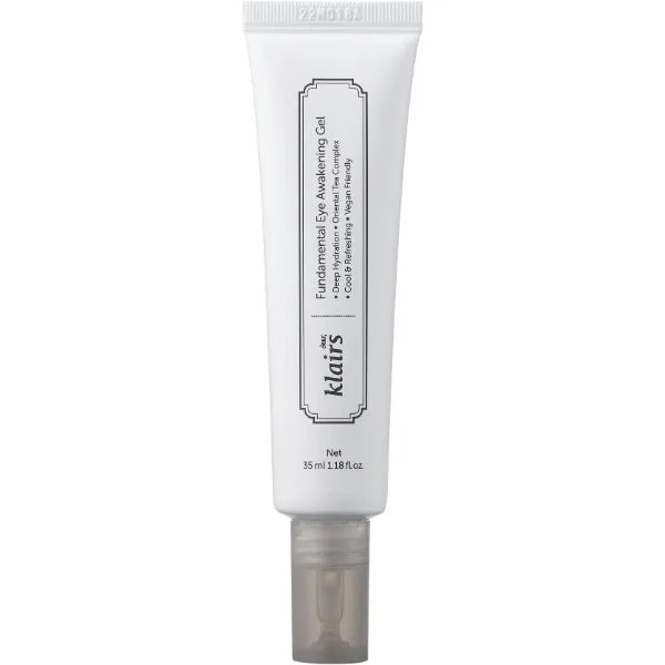 DearKlairs Fundamental Eye Awakening Gel, Vegan, Improves Dark Circles with De Puffing, Anti Oxidizing for Bags, Puffy, Korean Skincare 1.18 Fl Oz