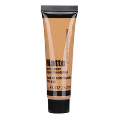 Matte + Liquid Foundation Makeup, 37ml Moisturizing Concealer Liquid Foundation Makeup Oil Control Face Foundation for Dark Skin