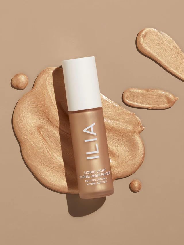 ILIA - Natural Liquid Light Serum Highlighter Cruelty-Free, Vegan, Clean Beauty (Astrid (Rose Gold))