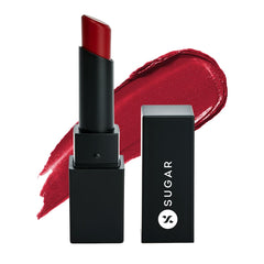 Sugar Cosmetics Matte Finish Luxury Matte Lipstick - 18 Letter Scarlet (Pure Red) Matte finish, waterproof, long lasting, paraben free