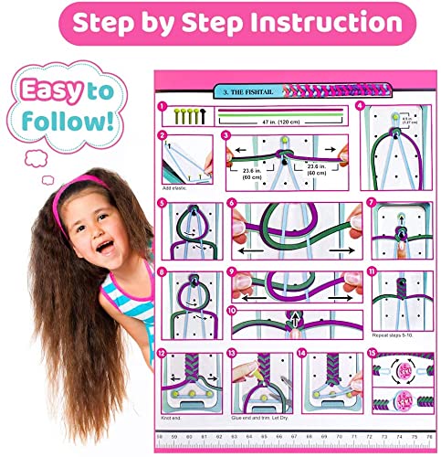 LIENJAER Friendship Bracelet Making Kit for Girls, DIY Craft Kits Toys for 8-10 Years Old Jewelry Maker Kids. Favored Birthday Christmas Gifts for Ages 6-12yr. Party Supply and Travel Activities