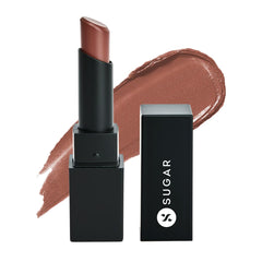 Sugar Cosmetics Nothing Else Matte Longwear Lipstick - 15 Beige Turner (Nude Brown, Peach Brown)
