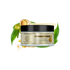 Khadi Natural Gold Herbal Facial Massage Cream with Shea Butter, 50g
