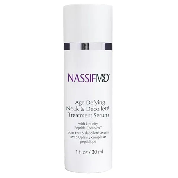 NassifMD Age Defying Neck & Décolleté Serum, Lifts and Firms Thin Neck Skin, Hydrates and Smooths