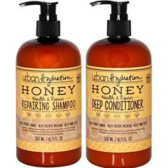 Urban Hydration Honey Health and Repair Shampoo and Conditioner Duo Pack | Sulfate, Paraben and Dye Free, Cleanses, Moisturizes and Repairs For Healthy and Shiny Hair, All Hair Types, 16.9 Fl Ounces
