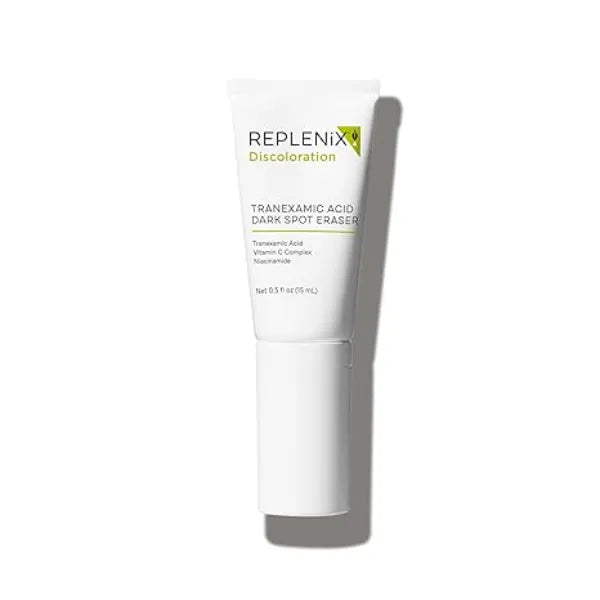 Replenix Tranexamic Acid Dark Spot Treatment, Daily Medical-Grade Topical Discoloration Serum for Uneven Skin Tone, Gluten, Paraben, Fragrance & Cruelty Free (0.5 oz)
