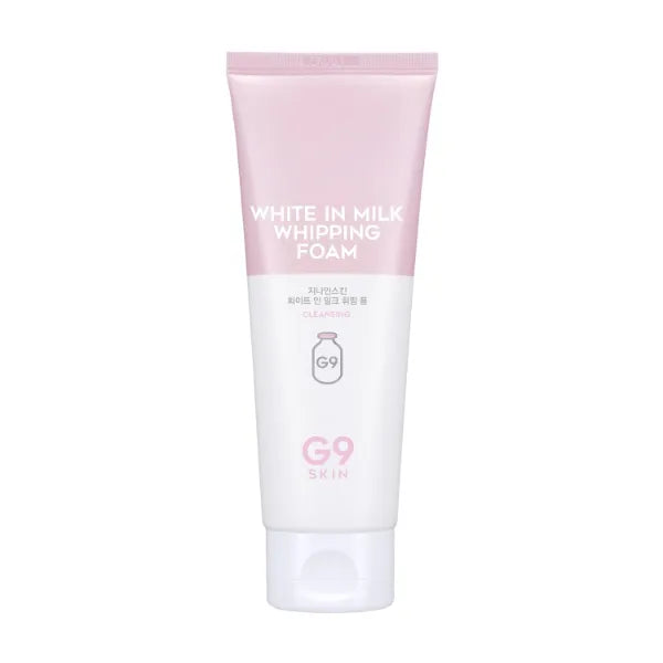 G9SKIN White in Milk Whipping Foam (120ml/4.05fl.oz) – Moisturizing Whipped Facial Cleanser for Radiant Skin