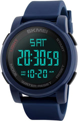 SKMEI Men's Digital Sports Wrist Watch LED  BLACK