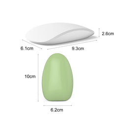 MAKINGTEC Crystal Hair Eraser Manual Hair Polisher Epilator, Magic Manual Razor Convenient Gentle Exfoliator Epilator Washable Arm Legs Painless Physical Glass Hair Eraser Hair Removal Tool (Green)