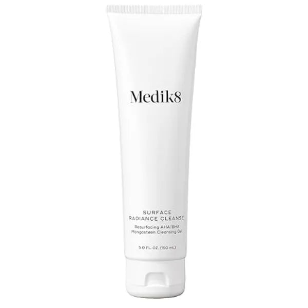 Medik8 Surface Radiance Cleanse AHA and BHA Daily Face Cleanser Exfoliating, Gentle Foaming Face Wash Anti-Aging Facial Cleanser 5.0 oz