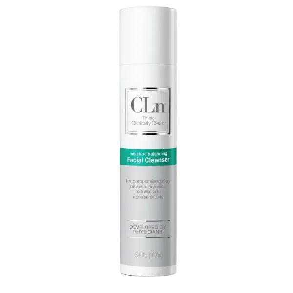 CLn Facial Cleanser - Hydrating Facial Cleanser with Glycerin, For Skin Prone to Dryness, Eczema, Redness, Irritation & Acne Sensitivity, Fragrance-Free & Paraben-Free, 3.4 fl. oz
