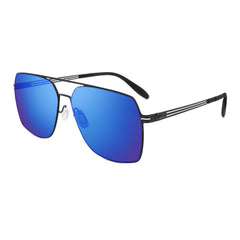 PUKCLAR Polarised Men Sunglasses Pilot Sunglasses Lightweight Stainless Steels Frame Retro Sun Glasses with UV400 for Driving, Fishing, Hiking
